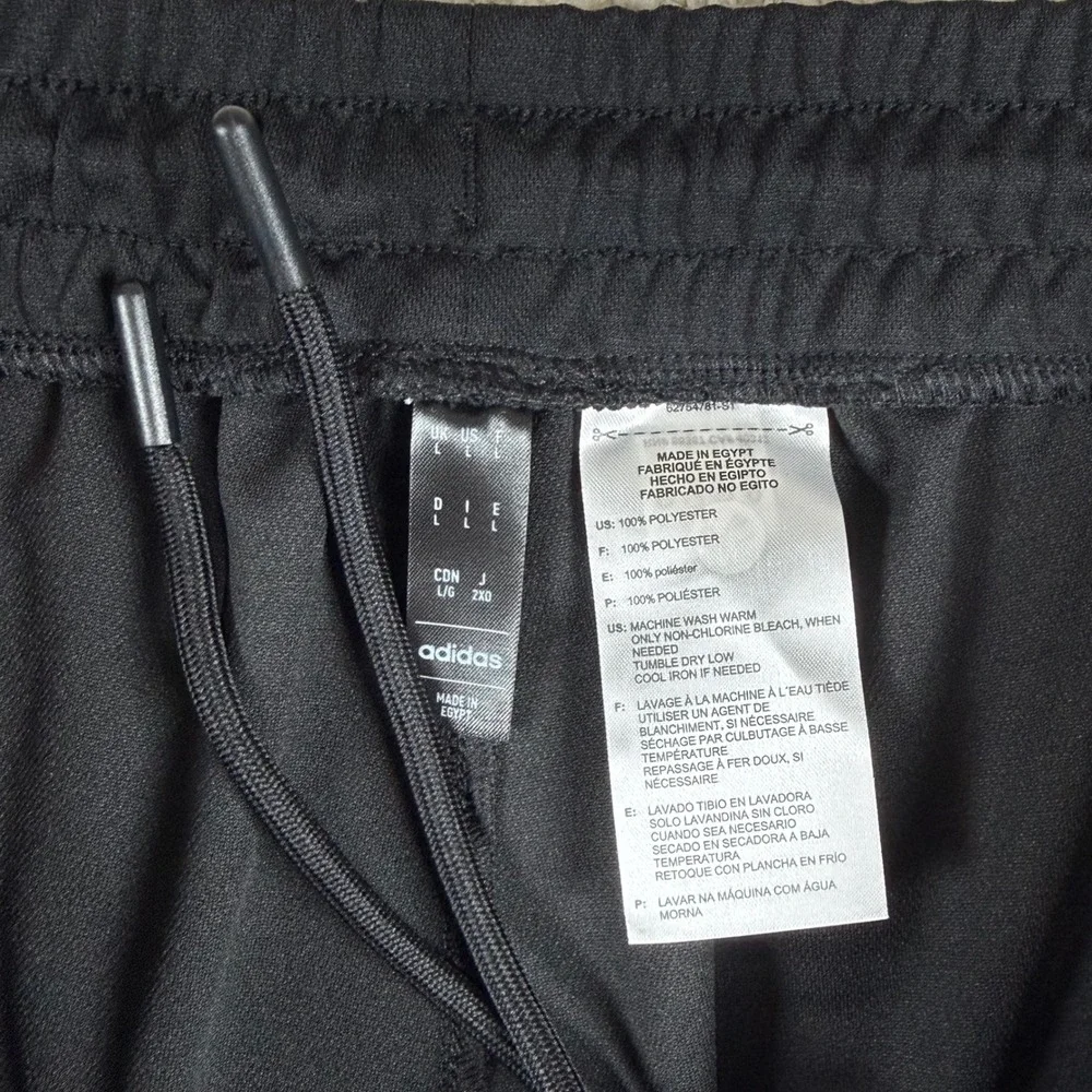 NEW Adidas Mens Large Black White Golf Track Pants ADVR0957